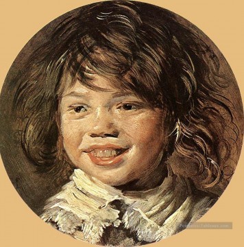  enfant Tableaux - Portrait d’un enfant qui rit Siècle d’or néerlandais Frans Hals